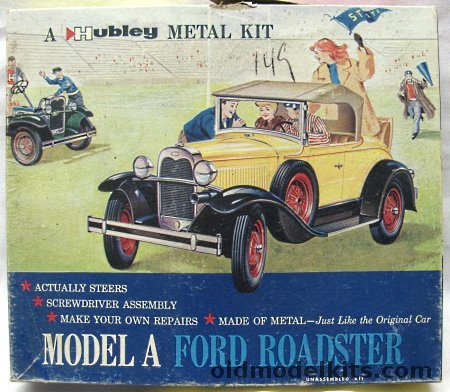 Hubley 1/20 Ford Model A Roadster, 854K-300 plastic model kit